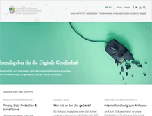 Tablet Screenshot of hiig.de